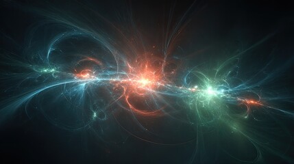 Abstract Colorful Energy Explosion Design