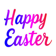 happy easter typography design