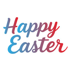 happy easter typography design