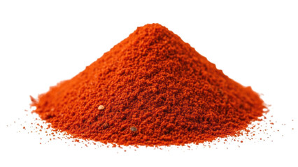 Pile of vibrant orange powder against a stark black background spice ingredient