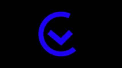 3d render of a glossy blue neon recycling symbol icon on a dark background featuring a circular technology design for web and business interfaces - Powered by Adobe