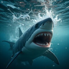 Fototapeta premium great white shark