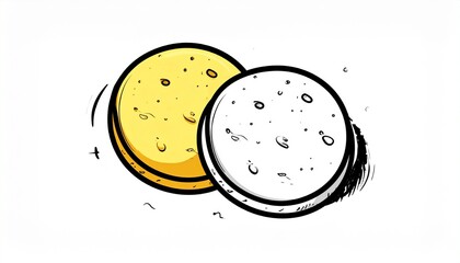 Fototapeta premium Stack of golden brown parathas on white plate with cilantro garnish, showing cooked texture and layers.