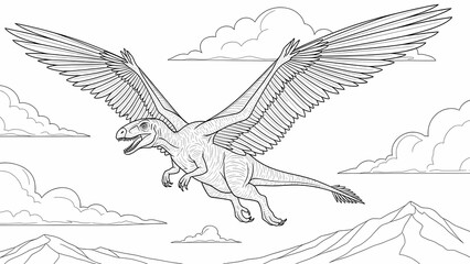 hand drawn vector illustration of an eagle