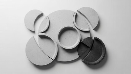Abstract Geometric Arrangement of Concrete Circles and Segments