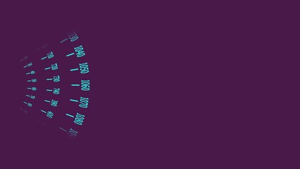 Technology clock icon background 4k video. Timer clock animation. Analog timer 4k animation for time management and digital interface concept - Powered by Adobe