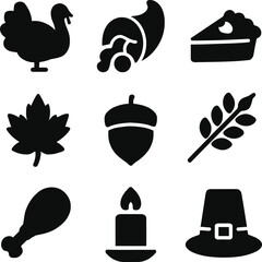 Celebrating Thanksgiving with traditional feast and symbols of autumn harvest in a warm and inviting atmosphere from a bird's eye viewpoint