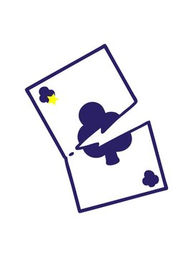 twinkling stars effect animation of tattoo in black line style of a torn card
