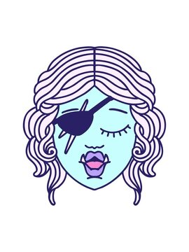 shine light effect animation of orc rogue character face