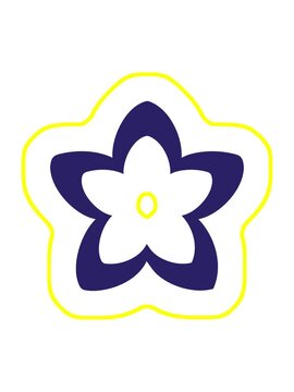 radioactive glowing animation of a traditional japanese single floral design