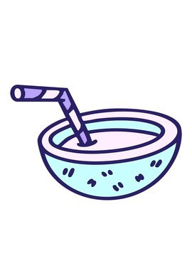 bobbing motion animation of brazilian cocoloco brazilian cocktail drawing