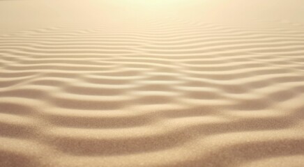 Fototapeta premium View of a sandy beach with a sun in the background