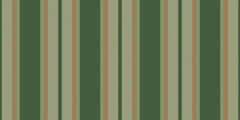 Obraz premium Vront fabric vector texture, cover vertical stripe seamless. Befresh background pattern textile lines in green and blanched almond colors.
