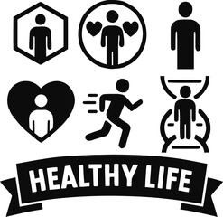 Icons Representing Healthy Lifestyle Choices Page Page Inland fotheic Artclar DBiken Page Inland fotheic Art DB