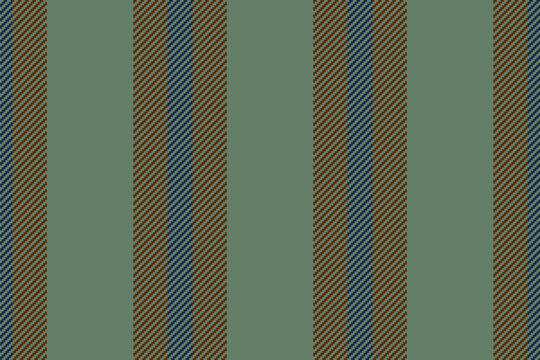 Bewing lines stripe pattern, british textile fabric background. Plim vector vertical seamless texture in pastel and orange colors.