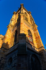Church Facade in Sunlight