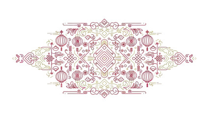 Intricate Floral Embroidery Design Pattern. © il