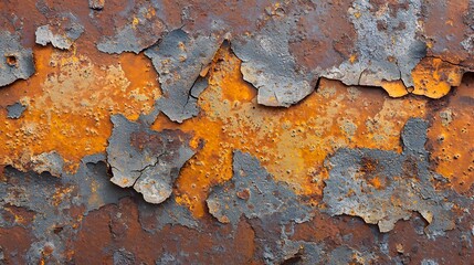 Textured Rust: Capturing the beauty of time through the textured interplay of peeling paint, rusted metal, and the vibrant hues of oxidation.