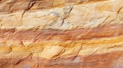 Stratified Stone of Earth: A close-up view of a layered stone, revealing a stunning spectrum of natural colors and textures, showcasing the Earth's intricate geological history.