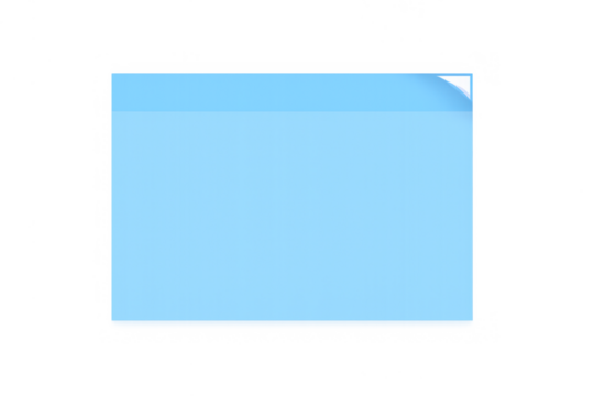 Blue sticky note illustrating a blank sheet of paper, ready for your custom text, important messages, or urgent reminders - Powered by Adobe
