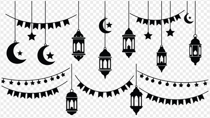 ramadan decorations hanging objects