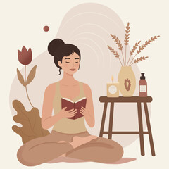 Serene Moments of Self-Care and Reading