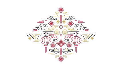 Stylized Floral Embroid Page Design.