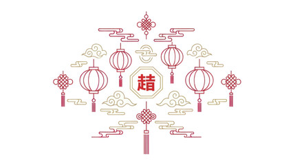 Chinese Lanterns and Character Design.