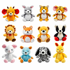 set of cartoon animals