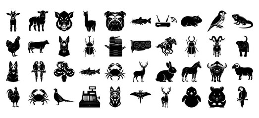 Collection of Vector Animal Silhouettes