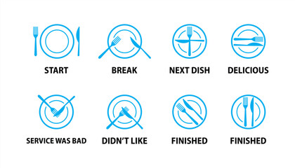 food icons and meanings, symbols that tell the story of your meal