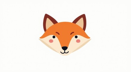 Obraz premium Fox face with a big nose and a big nose