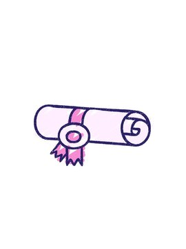 blinking radial lines animation of Sealed Scroll Chalk Drawing