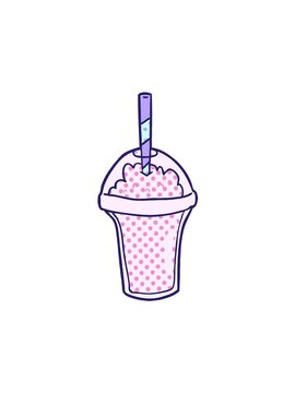 spinning motion animation of cartoon smoothie