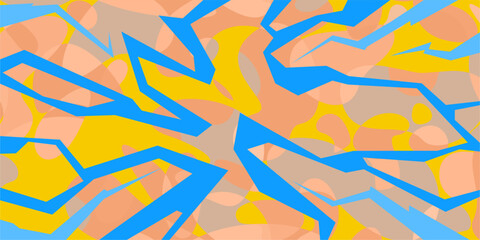 Cool Flat Simple Abstract Pattern Vector Illustration Background