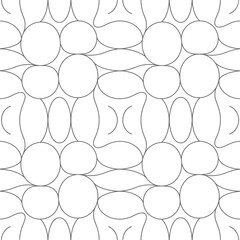 Abstract Organic Shapes in Black and White