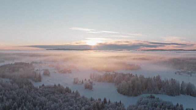 Winter at Nesodden island in Norway