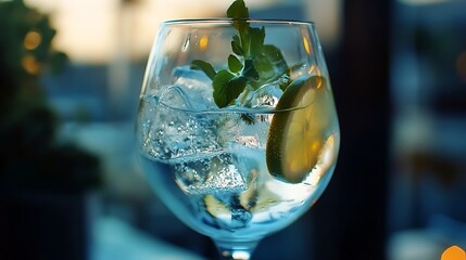 a water in a glass 