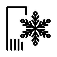 Celebration. Winter vector icon illustration