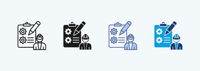  contractor multiple  style icon collections 