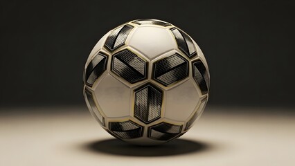 Soccer ball moving fast across the stadium field with speed motion effect.