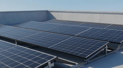 Rooftop Solar Panel Clean Technology