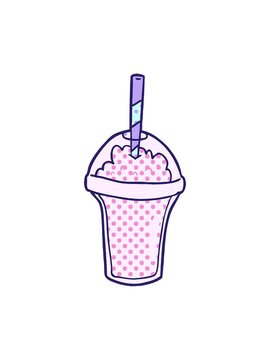 shivering motion animation of cartoon smoothie