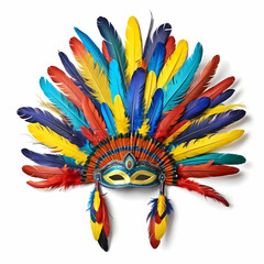 carnival mask isolated on white