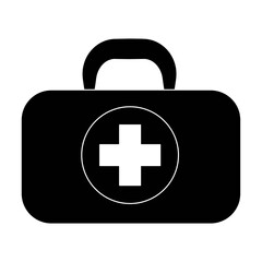 Obraz premium medical bag, box Healthcare Icon Vector Illustration in Vintage and Retro Style 