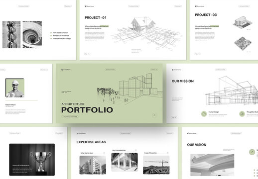 Minimal Architecture Portfolio Presentation Design Template