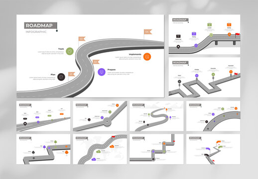 Business Strategy & Planning Roadmap Infographic Presentation Layout