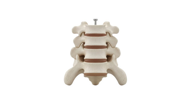 Anatomical Model of Lumbar Vertebrae with Intervertebral Discs and Screw spine anatomy