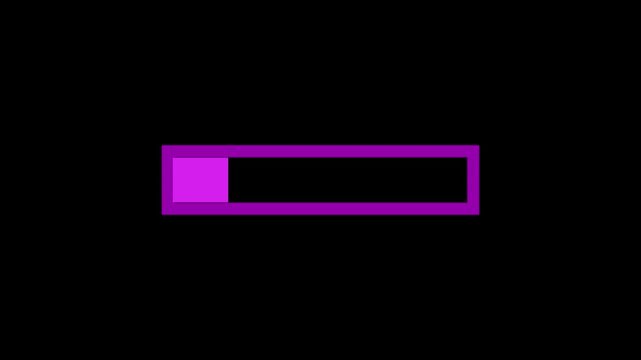 A dynamic loding animation, and glowing neon processing animation . on a black background.