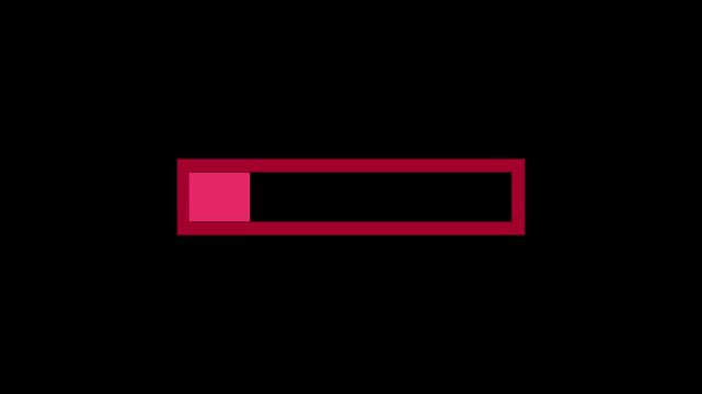 A dynamic loding animation, and glowing neon processing animation . on a black background.